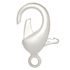 Lobster Clasp 18mm Brass Nickel free, Lead free Matt Silver